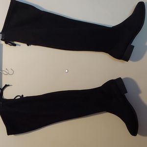 Time & Tru faux suede over the knee boots